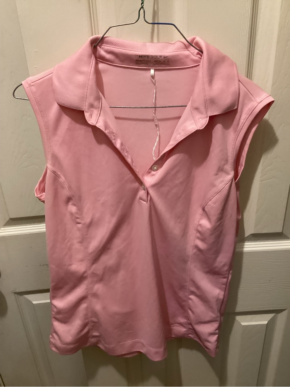 Nike Sleeveless Polo Top - Light Pink